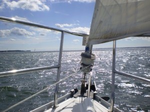 Fall sailing on the Rappahannock.